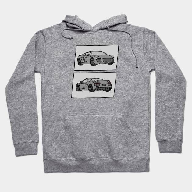 luxury car Hoodie by fokaction